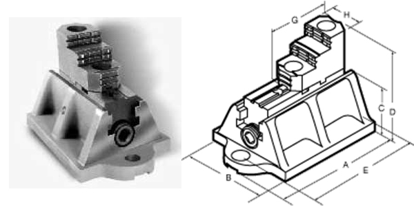  Boring Mill Jaws For Parallel Tee slot And Face Plate Jaws For Radial 